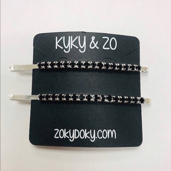 Two EXTRALONG Quality Crystal Bobby Hair Pins, NWT - Picture 6 of 8